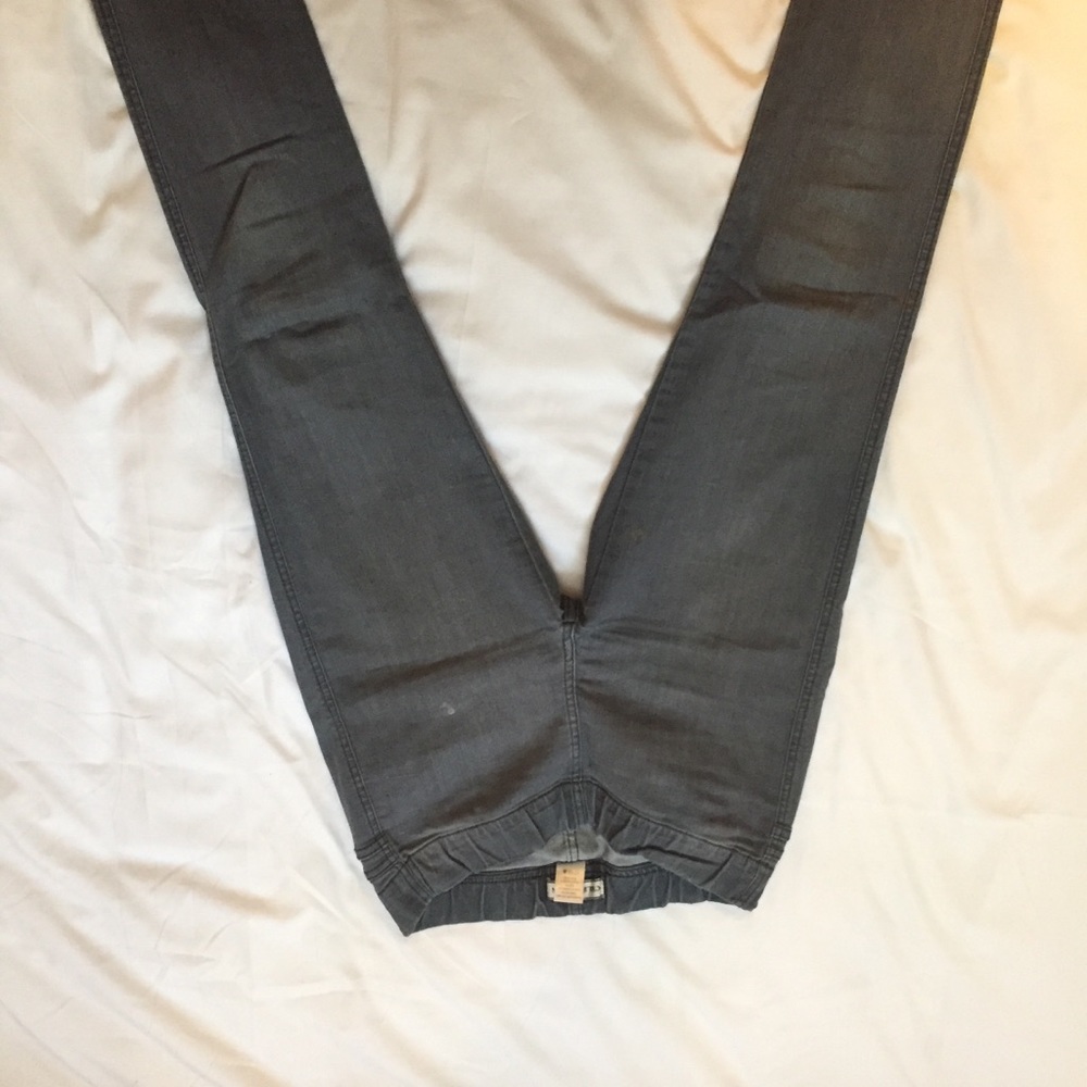 Light medium gray jeggings - skinny jeans with no